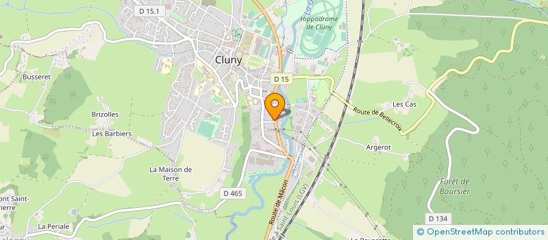 localisation de l'entreprise SCEA DE BROUT JALOGNY  CLUNY