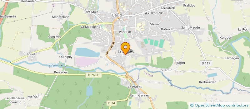 localisation de l'entreprise SCEA DE BRUG ER SCAHOUET à BAUD