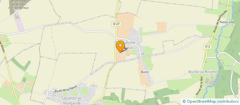 localisation de l'entreprise SCEA DE BRUNEVAL  TOCQUEVILLE-EN-CAUX