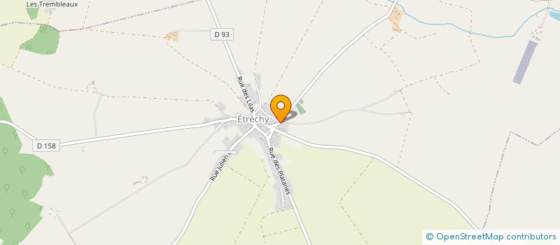 localisation de l'entreprise SCEA DE BUSSIOU  ETRECHY