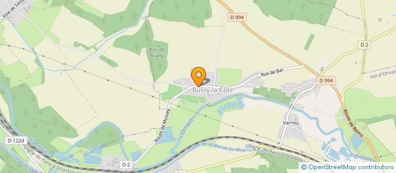 localisation de l'entreprise SCEA DE BUSSY à VAL-D'ORNAIN