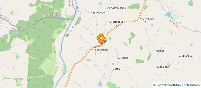 localisation de l'entreprise SCEA DE CANET  LA ROMIEU