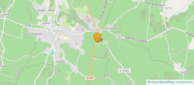 localisation de l'entreprise SCEA DE CANTEMERLE  RAUZAN