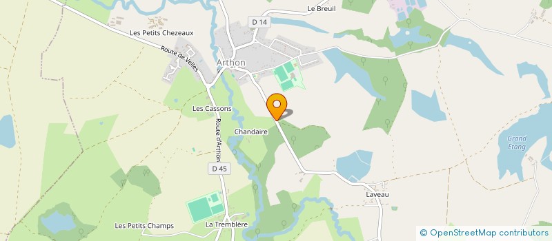 localisation de l'entreprise SCEA DE CHANDAIRE à ARTHON