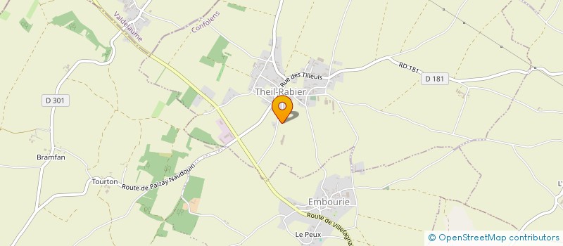 localisation de l'entreprise SCEA DE CHANTE OISEAU à THEIL-RABIER