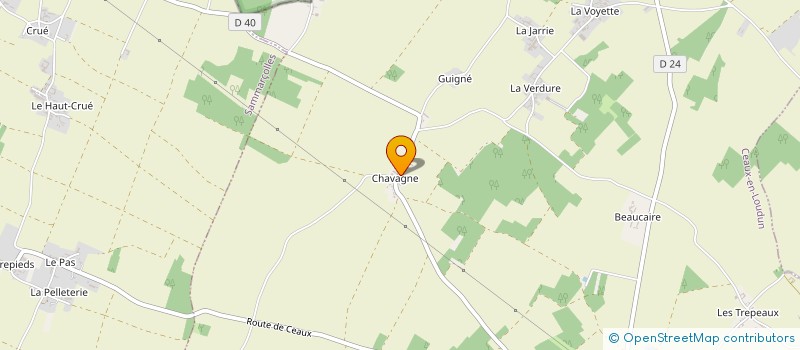 localisation de l'entreprise SCEA DE CHAVAGNE à CEAUX-EN-LOUDUN