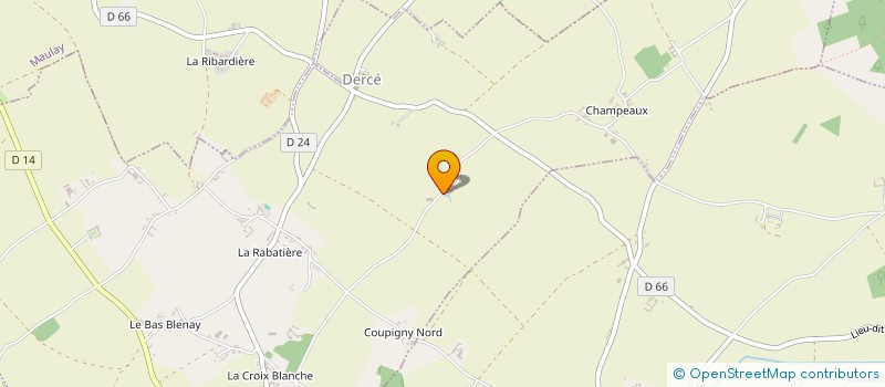 localisation de l'entreprise SCEA DE CHETIVEAU  DERCE