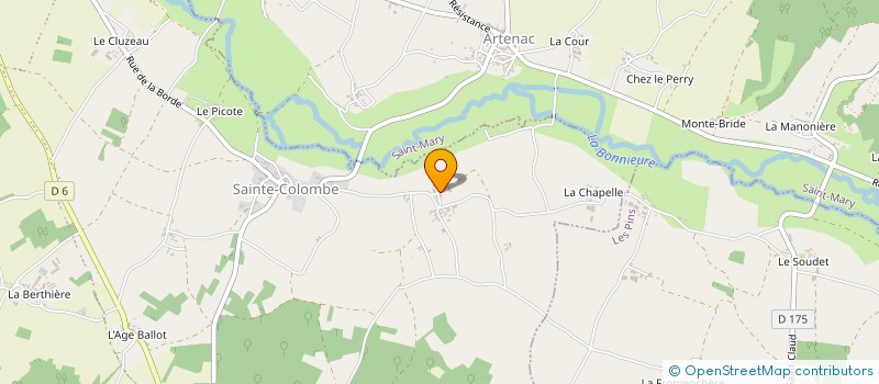 localisation de l'entreprise SCEA DE CHEZ BOUILLAUD à VAL-DE-BONNIEURE