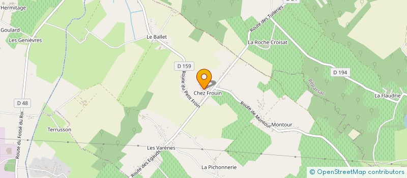 localisation de l'entreprise SCEA DE CHEZ DROUILLARD à SAINTE-SEVERE