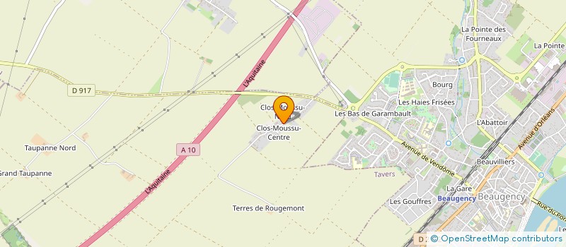 localisation de l'entreprise SCEA DE CLOS MOUSSU à TAVERS