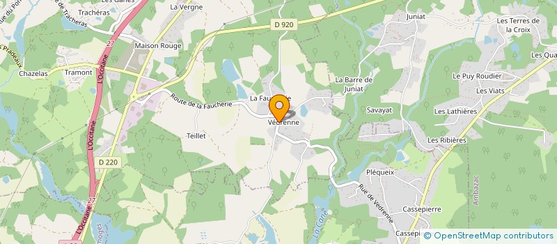 localisation de l'entreprise SCEA DE CLOUP à BONNAC-LA-COTE