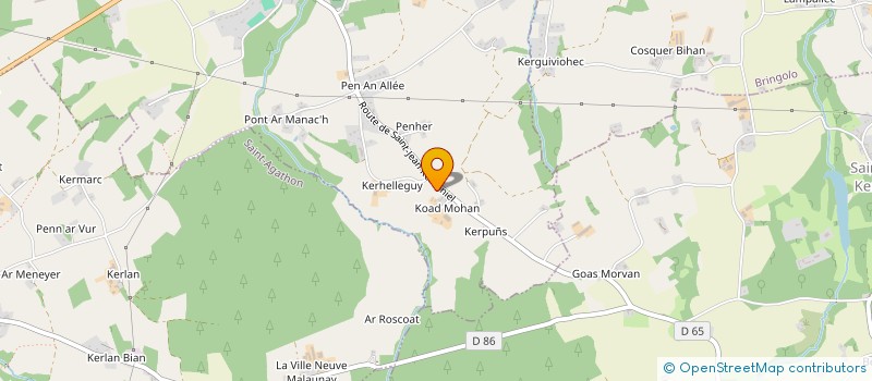 localisation de l'entreprise SCEA DE COAT MOHAN à LE MERZER