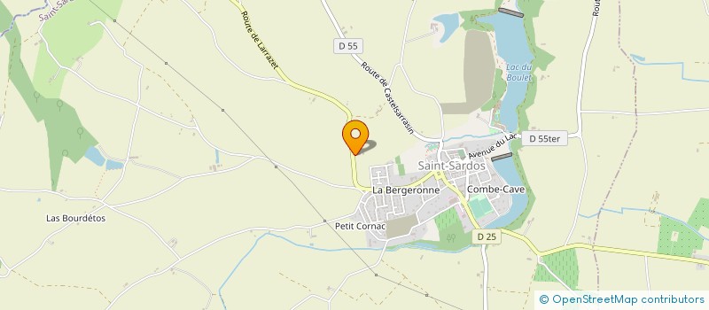 localisation de l'entreprise SCEA DE CORNAC à SAINT-SARDOS