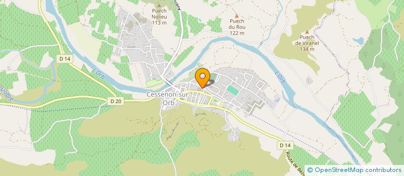 localisation de l'entreprise SCEA DE COUMIAC à CESSENON-SUR-ORB
