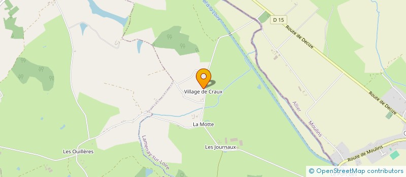 localisation de l'entreprise SCEA DE CRAUX à LAMENAY-SUR-LOIRE