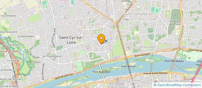 localisation de l'entreprise SCEA DE CREMILLE  SAINT-CYR-SUR-LOIRE