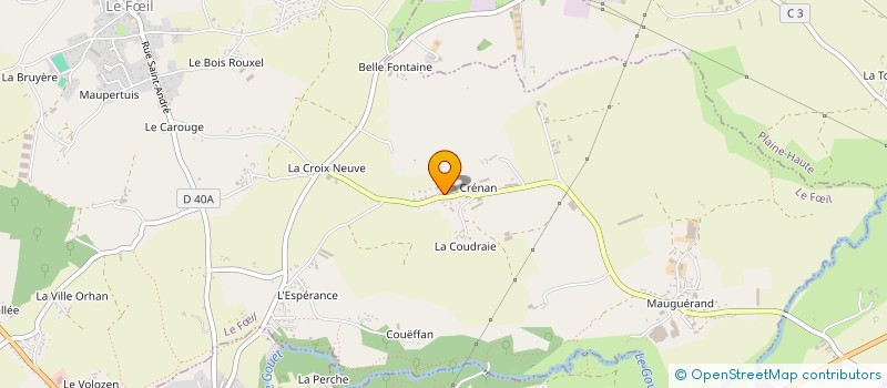 localisation de l'entreprise SCEA DE CRENAN  LE FIL