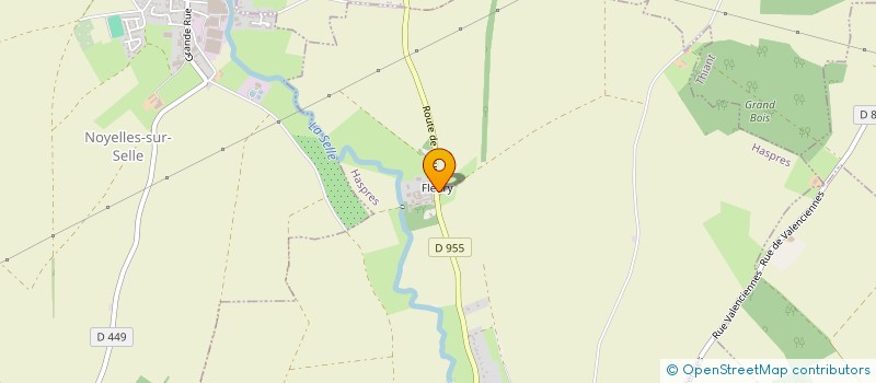 localisation de l'entreprise SCEA DE FLEURY  HASPRES