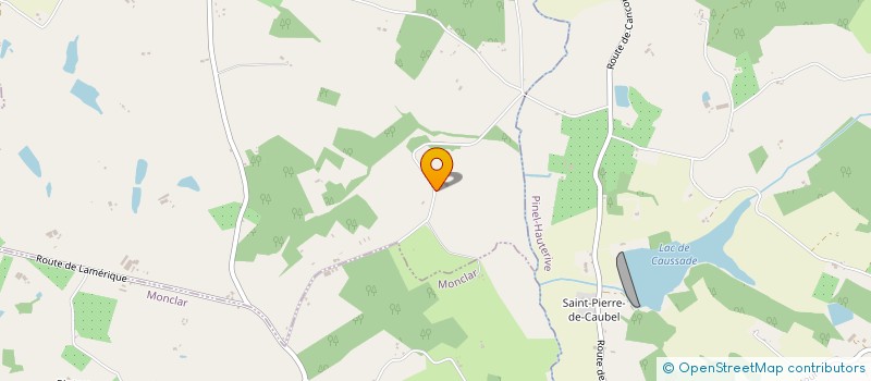 localisation de l'entreprise SCEA DE FOMPEYRADE  MONTASTRUC