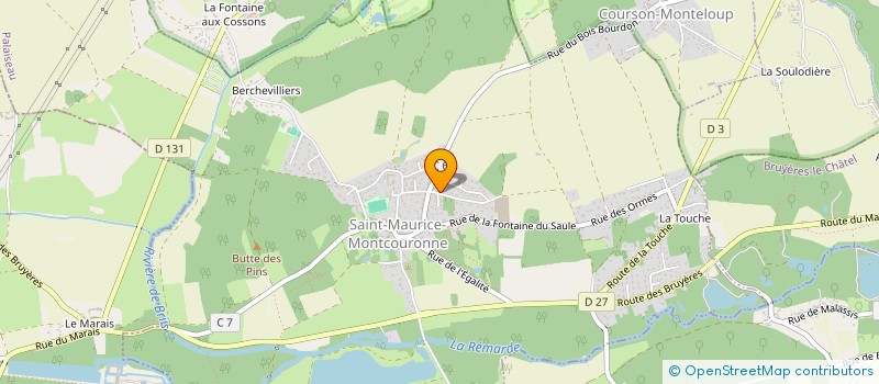 localisation de l'entreprise SCEA DE FOSSEUIL  SAINT-MAURICE-MONTCOURONNE