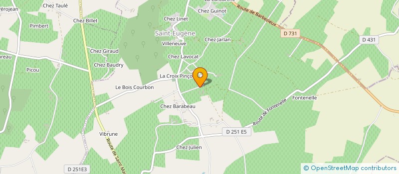 localisation de l'entreprise SCEA DE FREDAUVILLE à SEGONZAC