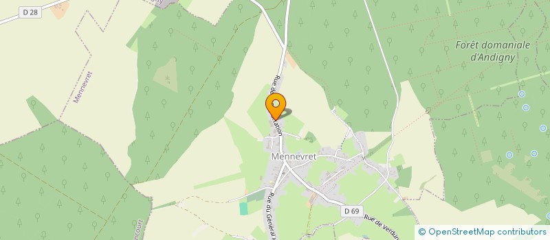 localisation de l'entreprise SCEA DE GENEVE  MENNEVRET
