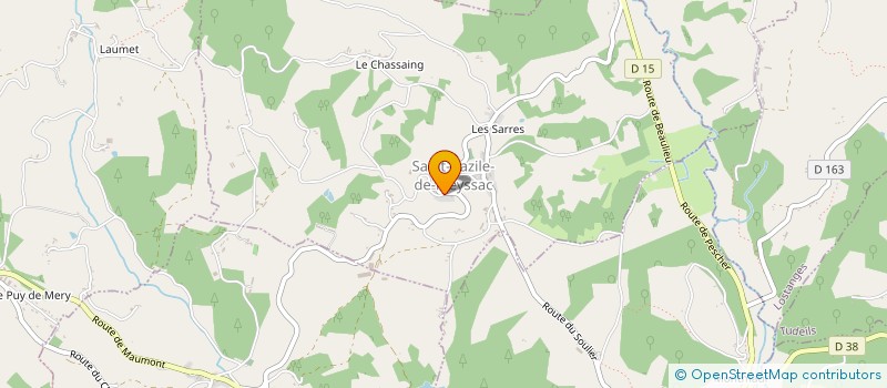 localisation de l'entreprise SCEA DE GIMEL  ST-BAZILE-DE-MEYSSAC