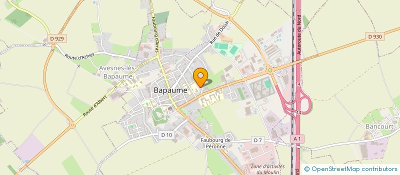 localisation de l'entreprise SCEA DE GINCHY  BAPAUME