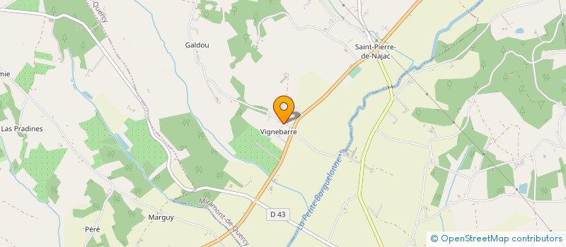 localisation de l'entreprise SCEA DE GINESTE  MIRAMONT-DE-QUERCY
