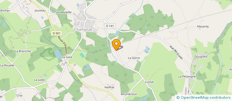 localisation de l'entreprise SCEA DE JARGEAILLES  CHAMPSAC