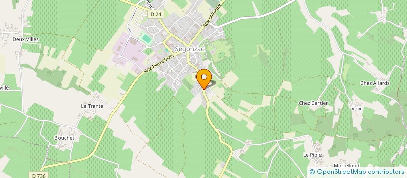 localisation de l'entreprise SCEA DE JOVILLE à SEGONZAC