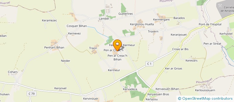 localisation de l'entreprise SCEA DE KER AR CREAC'H à PLOUARZEL