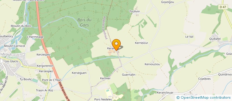 localisation de l'entreprise SCEA DE KERANOT à LANNEDERN