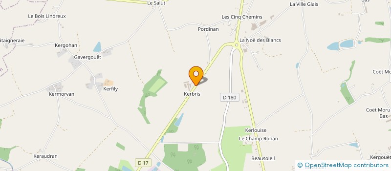 localisation de l'entreprise SCEA DE KERBRIS  CREDIN