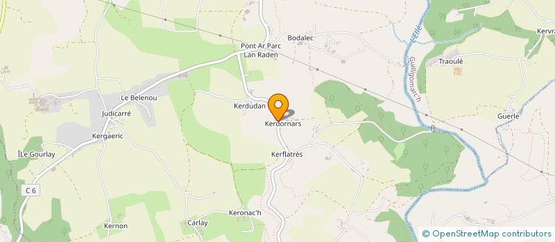 localisation de l'entreprise SCEA DE KERDONARS à LOCUNOLE