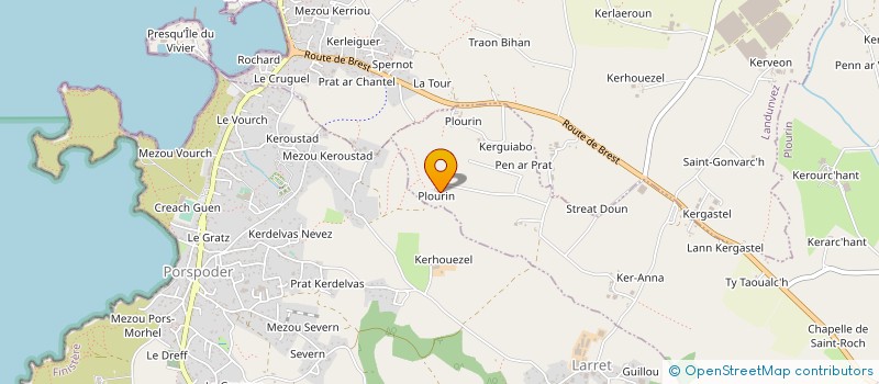 localisation de l'entreprise SCEA DE KERENES  PLOUGUIN
