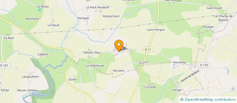 localisation de l'entreprise SCEA DE KERGAL à BIGNAN