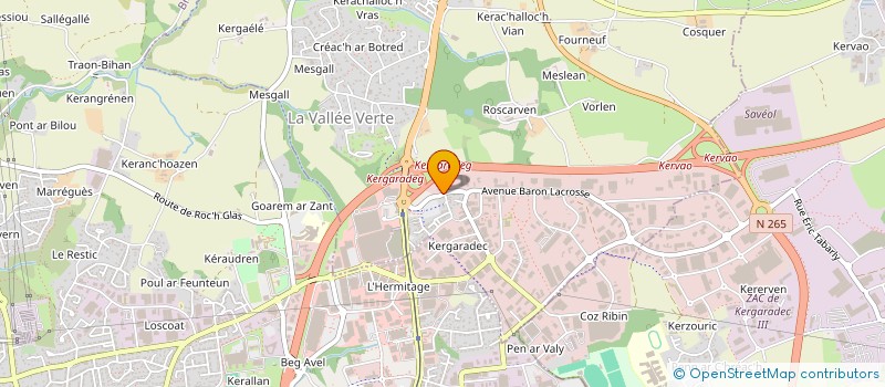 localisation de l'entreprise SCEA DE KERGARADEC BRAS  GOUESNOU