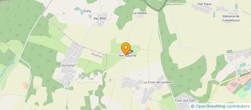 localisation de l'entreprise SCEA DE KERGOCHE à HERBIGNAC