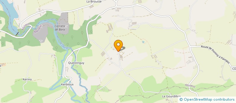 localisation de l'entreprise SCEA DE KERGOULIO à ALLINEUC