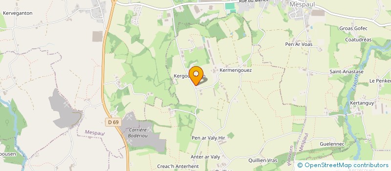localisation de l'entreprise SCEA DE KERGOULOUARN à PLOUVORN