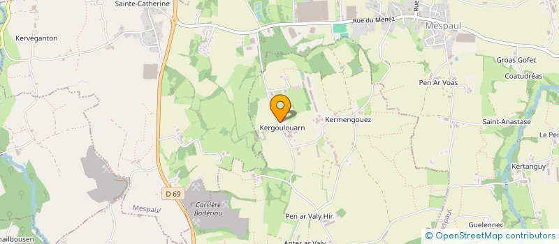 localisation de l'entreprise SCEA DE KERGOULOUARN à PLOUVORN