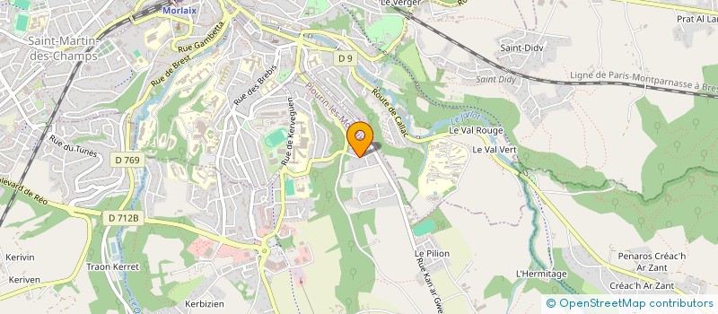 localisation de l'entreprise SCEA DE KERHALLON à MORLAIX
