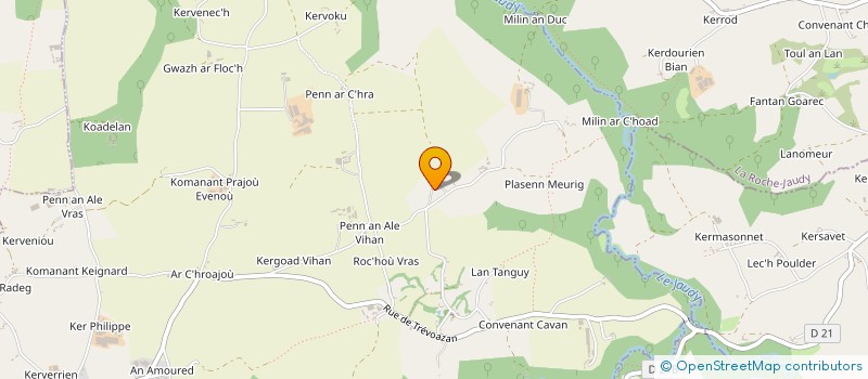 localisation de l'entreprise SCEA DE KERLAY à PRAT