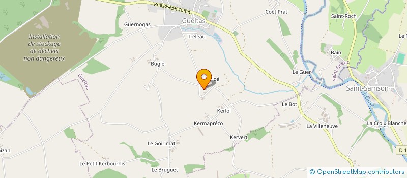 localisation de l'entreprise SCEA DE KERLOE à GUELTAS
