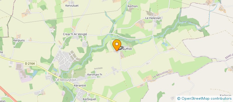 localisation de l'entreprise SCEA DE KERLOUZAOUEN à LE MOUSTOIR