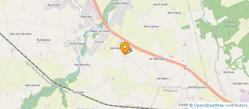 localisation de l'entreprise SCEA DE KERNEVEZ à PEDERNEC