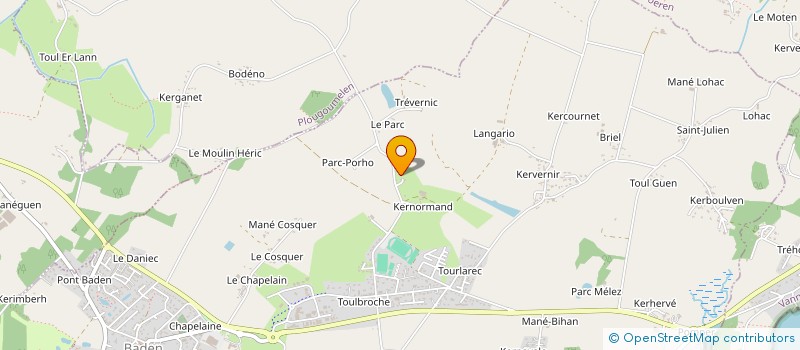 localisation de l'entreprise SCEA DE KERNORMAND à BADEN
