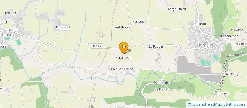 localisation de l'entreprise SCEA DE KERSELAVEN à PLUMELIN
