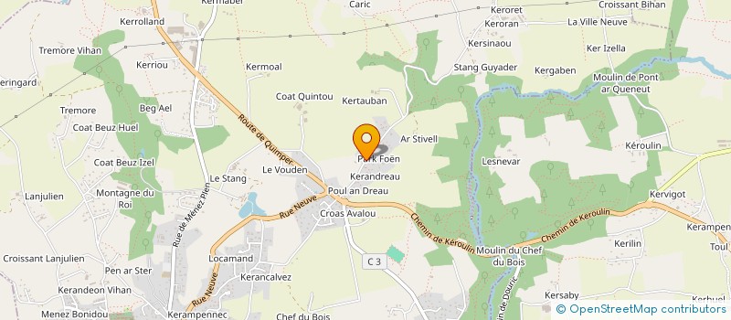 localisation de l'entreprise SCEA DE KERSTRAD  LA FORET-FOUESNANT